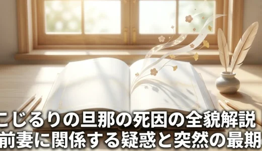 こじるりの旦那の死因の全貌解説｜前妻に関係する疑惑と突然の最期