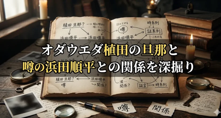 オダウエダ植田の旦那と噂の浜田順平との関係を深掘り