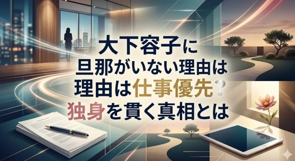 大下容子に旦那がいない理由は仕事優先？独身を貫く真相とは