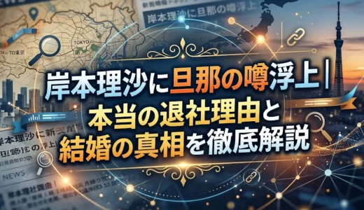 岸本理沙に旦那の噂浮上｜本当の退社理由と結婚の真相を徹底解説