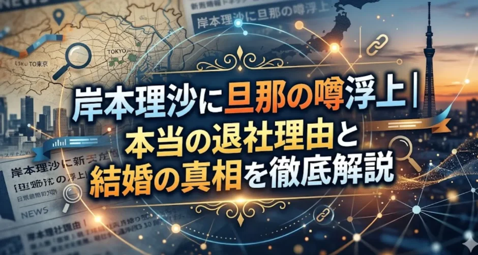 岸本理沙に旦那の噂浮上｜本当の退社理由と結婚の真相を徹底解説