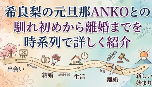 希良梨の元旦那ANKOとの馴れ初めから離婚までを時系列で詳しく紹介