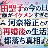松田聖子の今の旦那の顔がイケメンすぎる！河奈裕正との再婚後の生活と都落ち真相まとめ