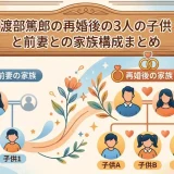 渡部篤郎の再婚後の3人の子供と前妻との家族構成まとめ