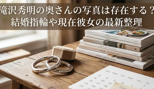 滝沢秀明の奥さんの写真は存在する？結婚指輪や現在彼女の最新整理